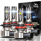 RENO front packaging showing 4-piece bulb combo and benefits
