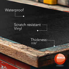 RESILIA mat under painting project protecting surface from spills
