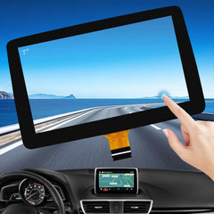 RESNAVSCREN front assembly showing full 7 inch screen and clear display benefit