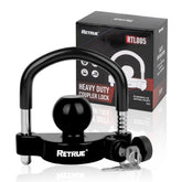 RETRUE front view of lock and cap showing durable construction and easy fit