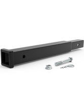 RETRUE hitch extender front profile showing length and sturdy build for added clearance