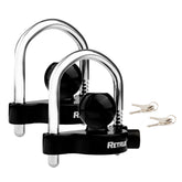 RETRUE front view of lock showing yellow-black finish and visibility benefit