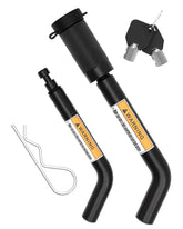 RETRUE front view of locking hitch pin showing durable chrome finish and secure design