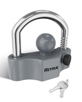 RETRUE front view of widened coupler lock showing secure fit benefit