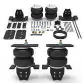 RETRUE front packaging of rear air bag kit showing complete contents and benefit of easy installation