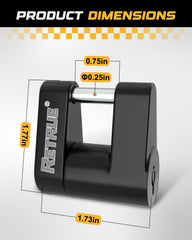 RETRUE eight matching flat keys with four keyed-alike locks showing convenience benefit