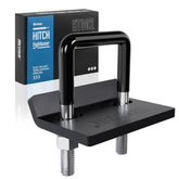 RETRUE front view of hitch tightener showing robust construction and noise reduction