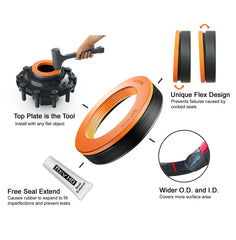 REVHD RM-D02 close-up of sealing profile for improved leak prevention