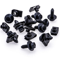 Rexka close-up of 5/16 sems bolt and U-nut threads, shows fit and corrosion resistance