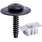 Rexka front view of 20-piece screw and nut kit showing assembled fasteners for quick repairs