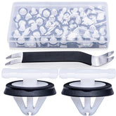 Rexka front packaging showing 50 clips and remover tool, reliable fit