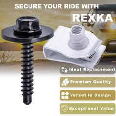 Rexka hex screw and loose washer detail displaying corrosion-resistant finish and load spread