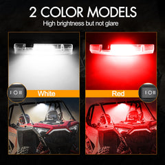 Rfroad Lighting mounted on a UTV roll bar illustrating stable installation and hands-free illumination