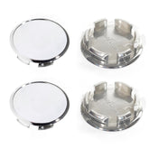 Rheedal front view of four chrome center caps showing neat fit and shine benefit