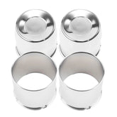 Rheedal front view of four caps showing set and finish for instant visual upgrade