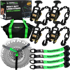 Rhino USA front packaging showing complete 4-pack kit and hardware for easy identification