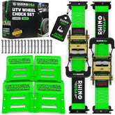 Rhino USA chock kit front packaging showing complete kit benefits