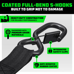 Rhino USA coated S-hook close-up protecting vehicle finish and secure hold