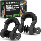 Rhino USA D ring shackle front view showing durable build and secure fit