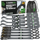 Rhino USA front packaging showing 4-pack and included bag for organized storage