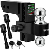 Rhino USA front view of 2-inch adjustable hitch showing solid construction and stability