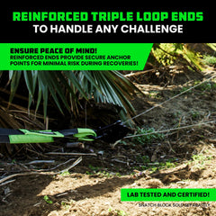 Rhino USA strap wrapped around tree demonstrating trunk protection benefit