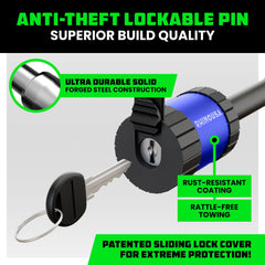 Rhino USA lock cylinder close-up highlighting keyed security and corrosion resistance