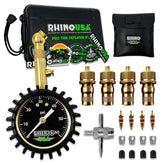 Rhino USA front view of the rapid tire deflator showing sturdy build and gauge benefit
