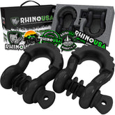 Rhino USA front view of 3/4 inch D-ring shackles showing durable design and strength