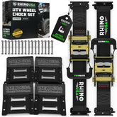 Rhino USA wheel chock kit overview showing components and benefit of complete set