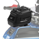 Rhinowalk front view showing compact tank bag and secure silhouette for easy access