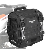 Rhinowalk front view of saddlebag showing durable construction and secure closure