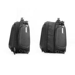 Rhinowalk tail bag expanded side profile demonstrating increased 12L to 18L capacity