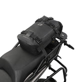 Rhinowalk front view showing compact, waterproof tail bag for secure storage
