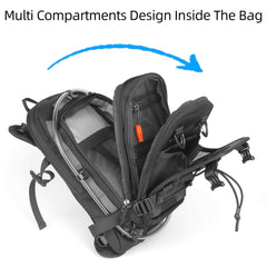 Rhinowalk water bladder compartment with included 1.5L bladder for hydration