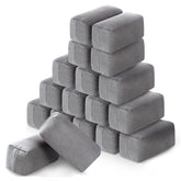 Riakrum front view of 18 gray applicator pads showing supply and convenience
