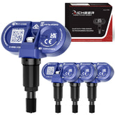 Richeer front packaging showing four Bluetooth TPMS sensors and benefits