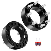 Richeer front profile of spacer showing bolt pattern and precise machining, enhances fit accuracy