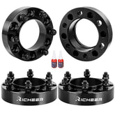 Richeer front view of 1.5-inch spacers showing profile and bolt pattern benefit improved stance