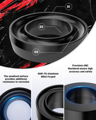 Richeer preinstalled studs detail showing high-strength 12.9 grade benefit