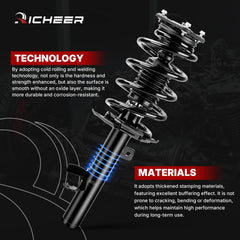 Richeer shock cylinder weld and casing showing corrosion resistance