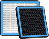 RICHWEI cabin air filter front view showing clean pleats and fit