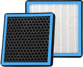 RICHWEI cabin filter front view showing fit and pleats for easy replacement benefit