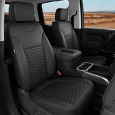RIDEPOSH front seat full set showing tailored fit and upgraded look