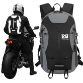 riderbag front view showing hi-viz panels and commuter benefits