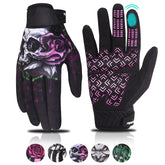 RIGWARL front view pink gloves showing fit and full-finger coverage