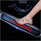 RinRinGo front sill protector installed on Chevy Colorado for scratch protection