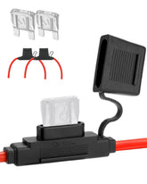 Riseuvo front view of maxi fuse holder showing durable housing and cap, ensures reliable protection
