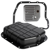 Riyhch transmission oil pan front view showing sturdy construction and fit