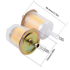 Riyitauto orange internal filter element closeup highlighting particle-trapping layer for cleaner fuel